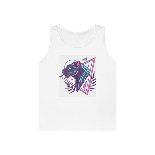 Bold Panther Graphic Tank Top, Casual Summer Wear, Gym Workout Tank, Gifts for Animal Lovers, Festival Apparel, Unique Graphic Tee