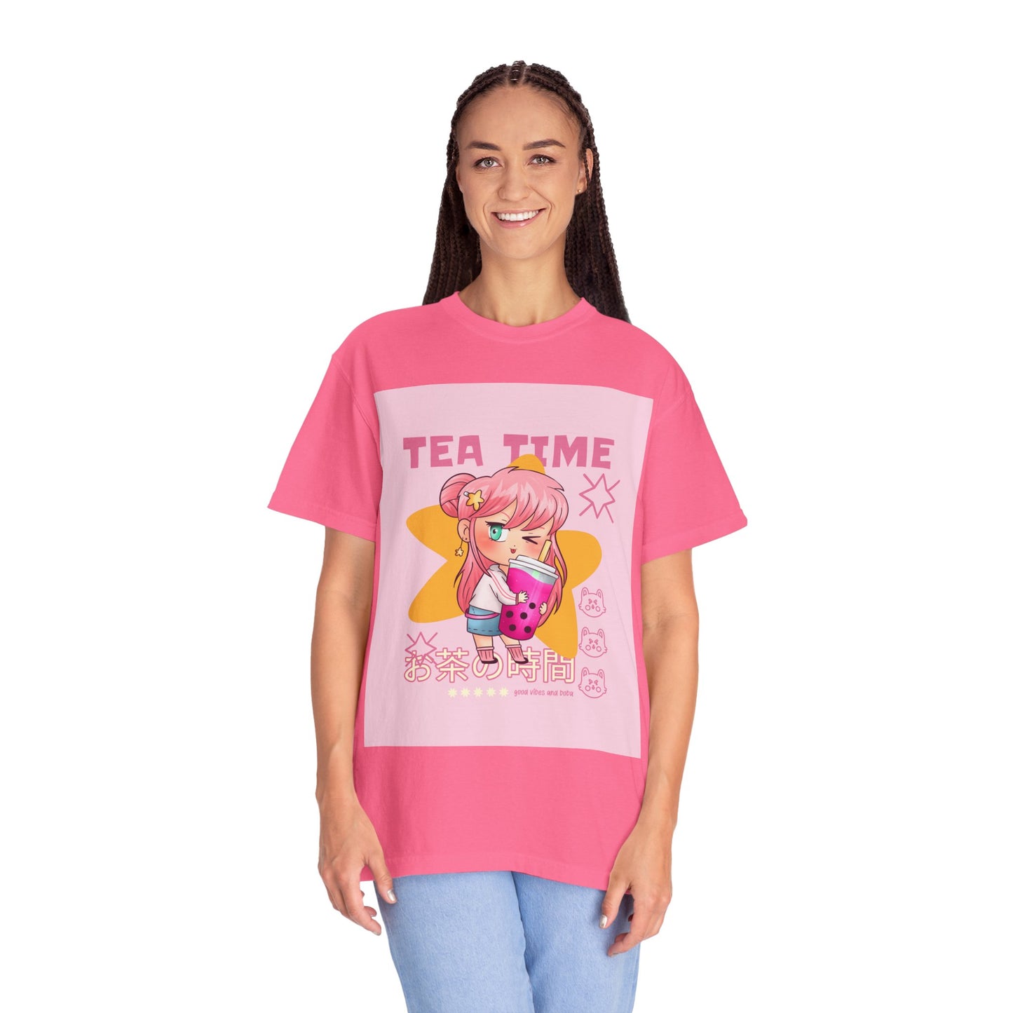 BobbaTea Time Cute Kawaii Anime Girl T-Shirt