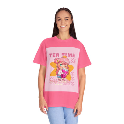 BobbaTea Time Cute Kawaii Anime Girl T-Shirt