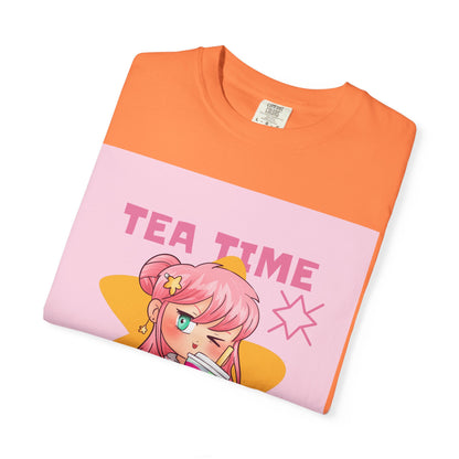BobbaTea Time Cute Kawaii Anime Girl T-Shirt