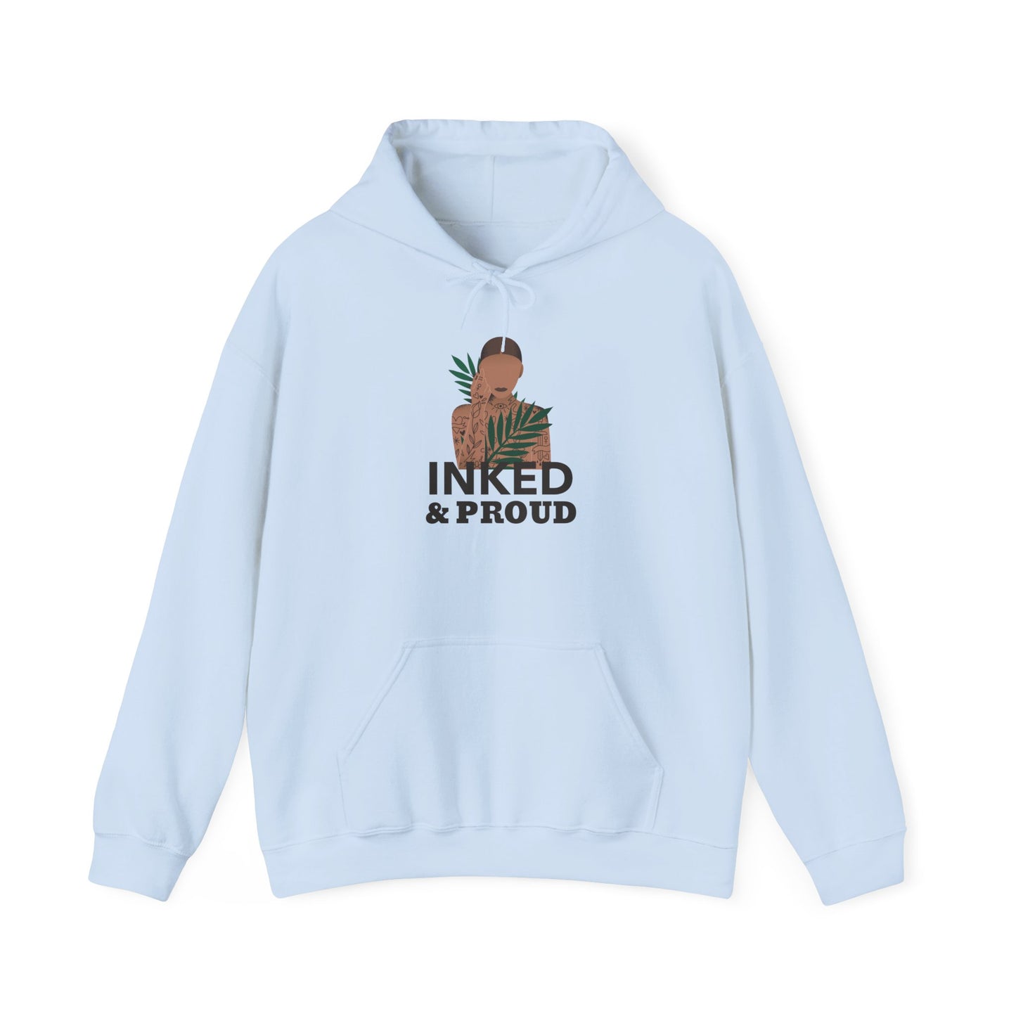 Inked & Proud Hoodie — Tattoo Pride Graphic Hooded Sweatshirt