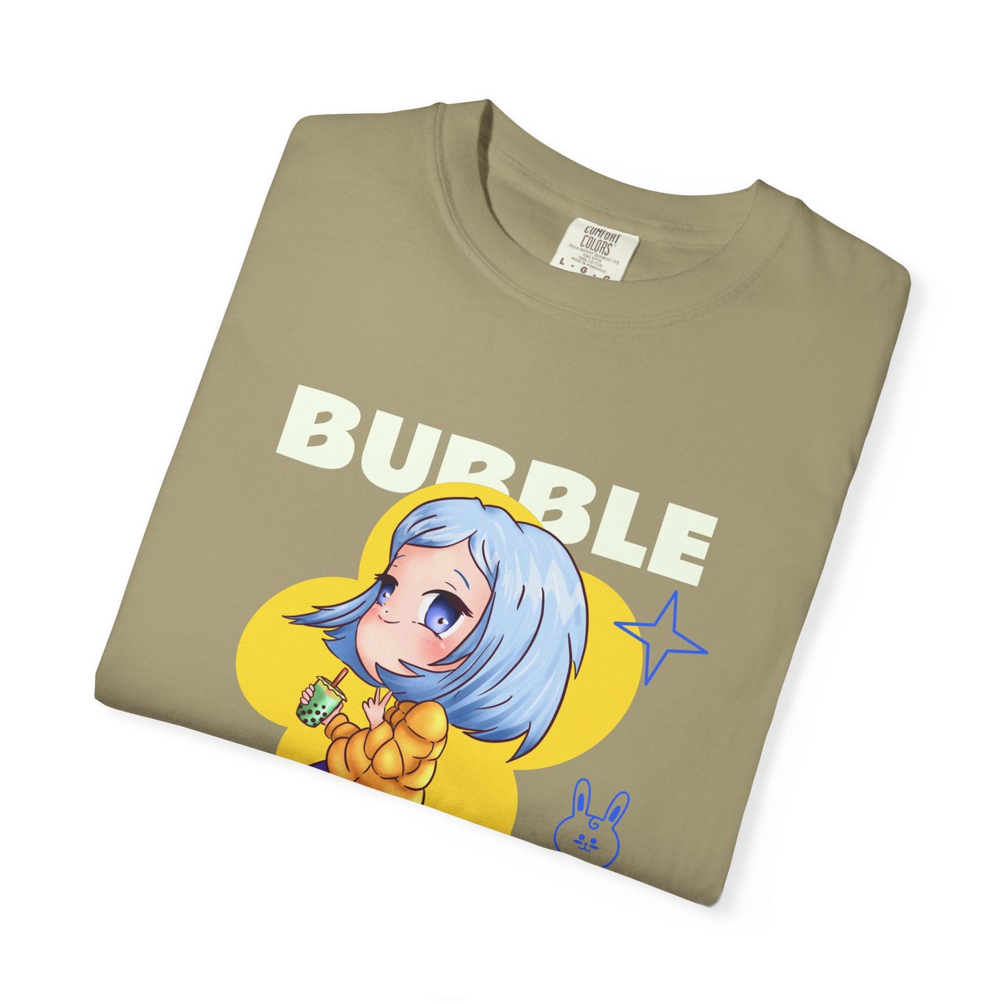 Boba Tea Anime Girl T‑Shirt — Cute Kawaii Graphic Tee with Japanese Text