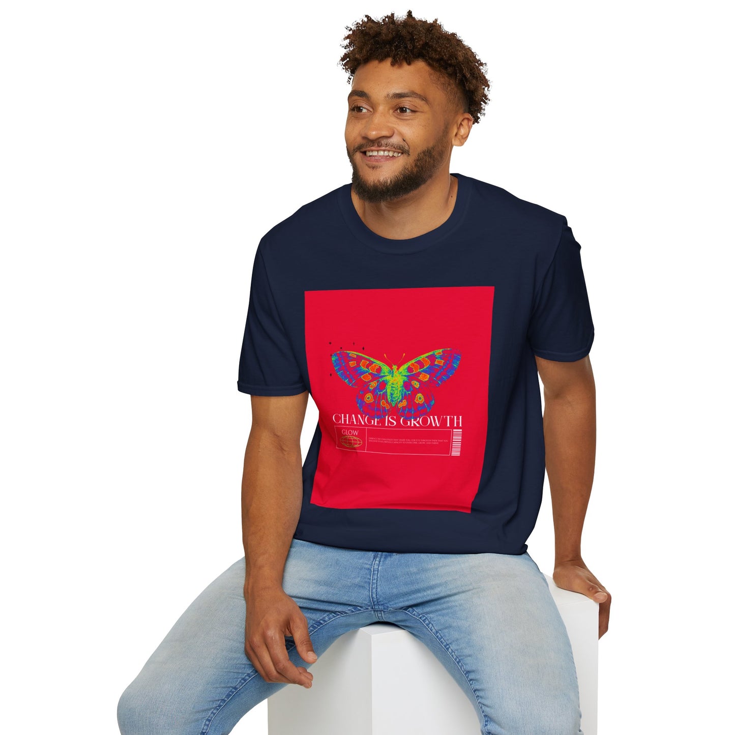 Butterfly Growth T-Shirt — Colorful 'Change Is Growth' Inspirational Tee