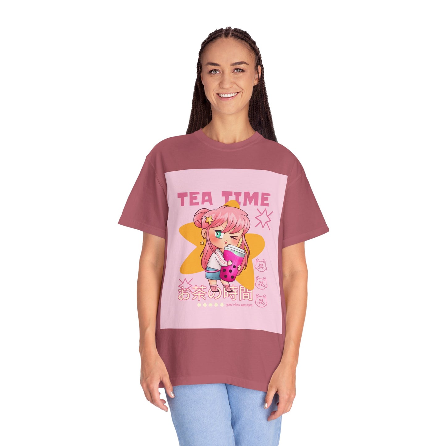 BobbaTea Time Cute Kawaii Anime Girl T-Shirt