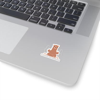 Llamaste Motherfucker Kiss-Cut Sticker — Funny Yoga Llama Decal