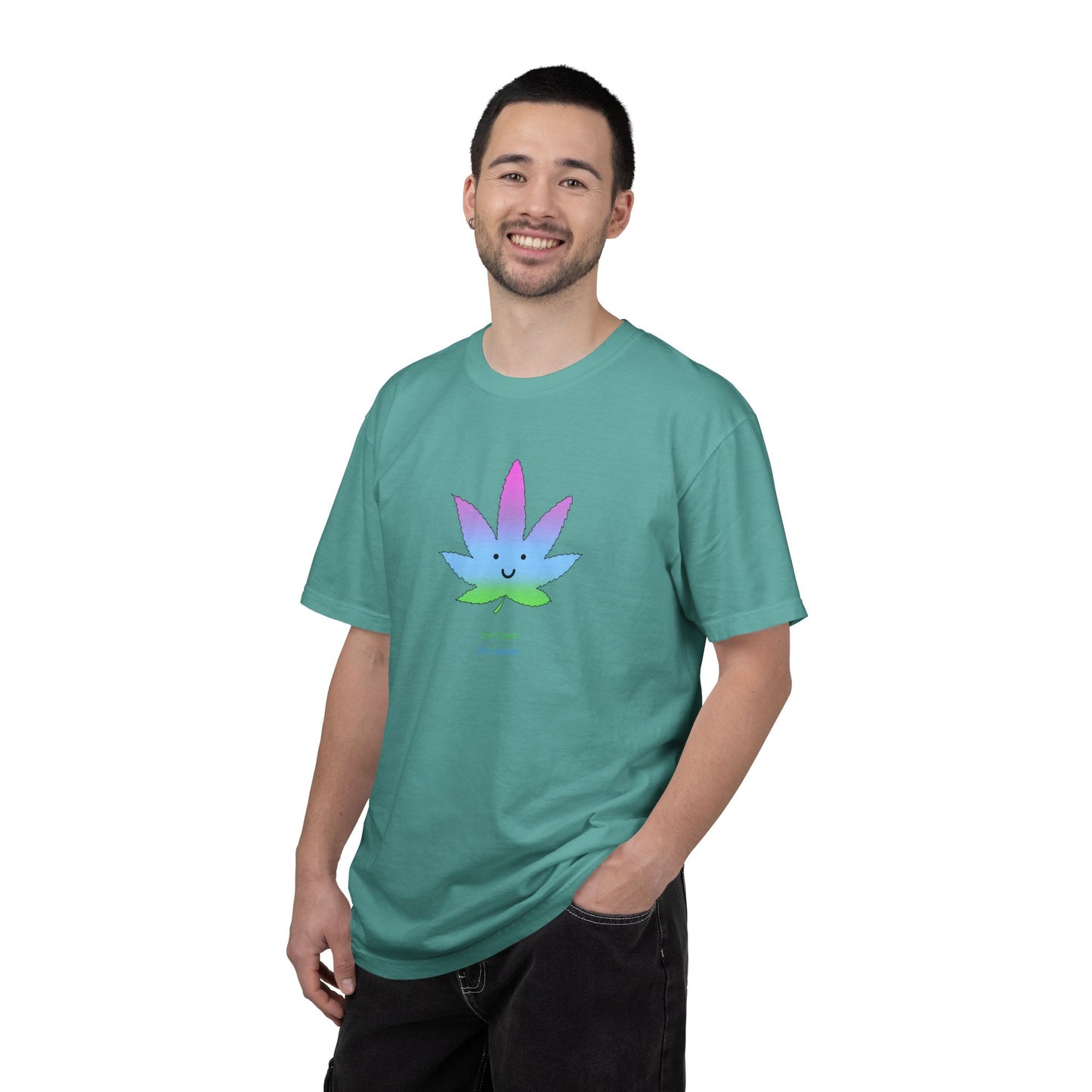 Happy Pastel Weed Leaf T-Shirt