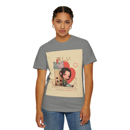Boba Lover Anime Tee — Kawaii Bubble Tea Shirt with Japanese Text