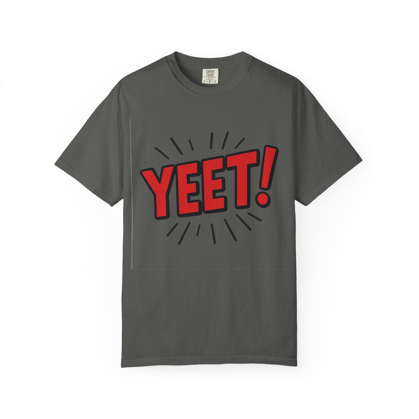 Funny 'YEET!' Unisex Garment-Dyed T-Shirt, Casual Tee, Gift for Teens, Trendy Wear, Humorous Shirt, Unique Fashion