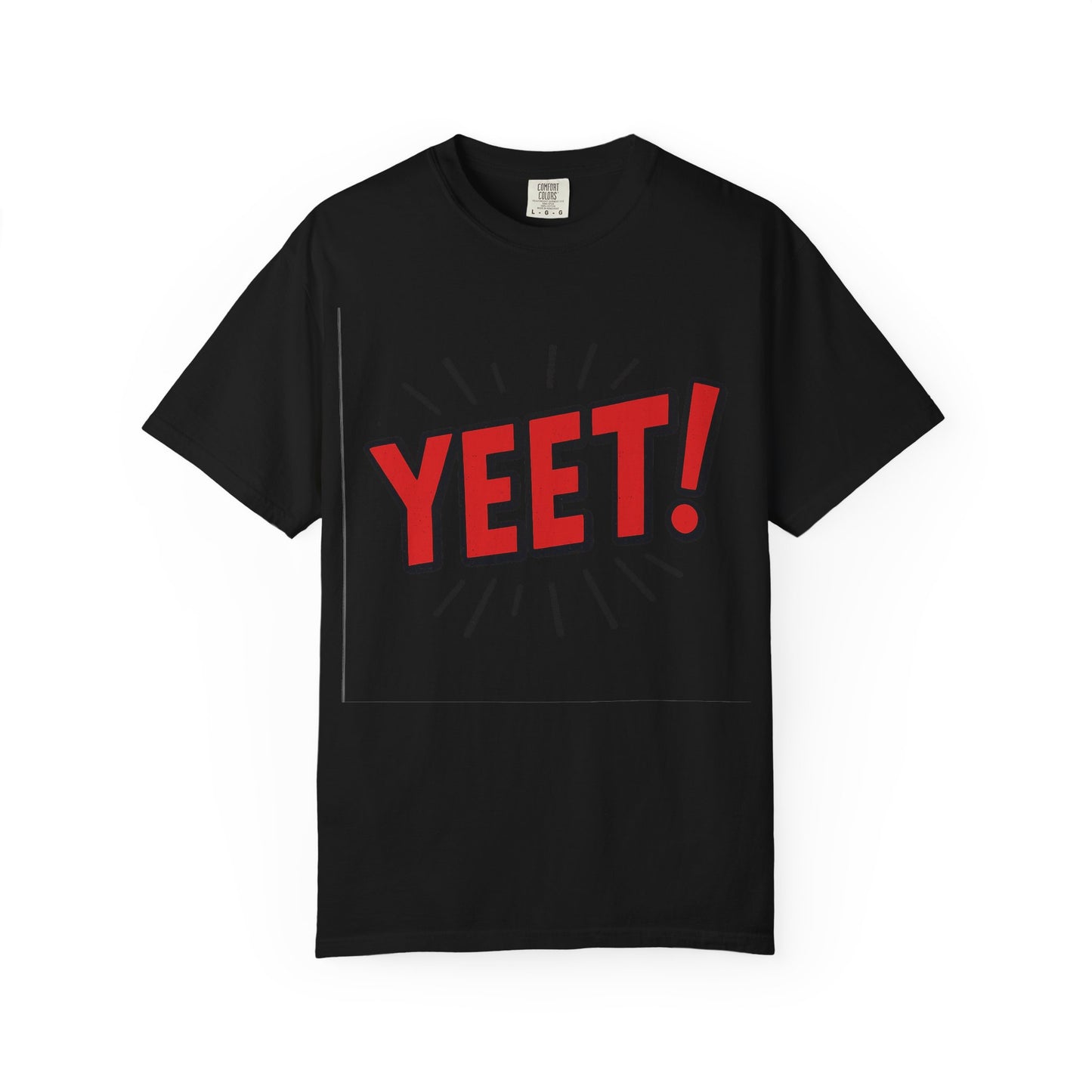 Funny 'YEET!' Unisex Garment-Dyed T-Shirt, Casual Tee, Gift for Teens, Trendy Wear, Humorous Shirt, Unique Fashion