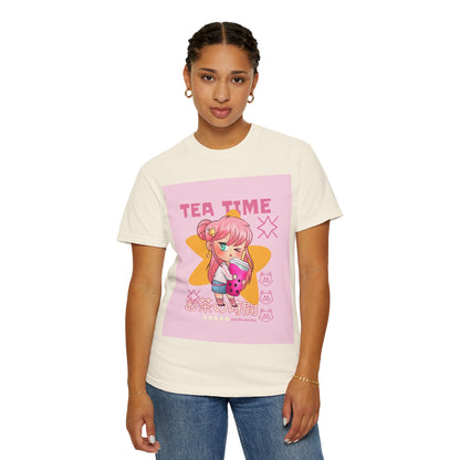BobbaTea Time Cute Kawaii Anime Girl T-Shirt