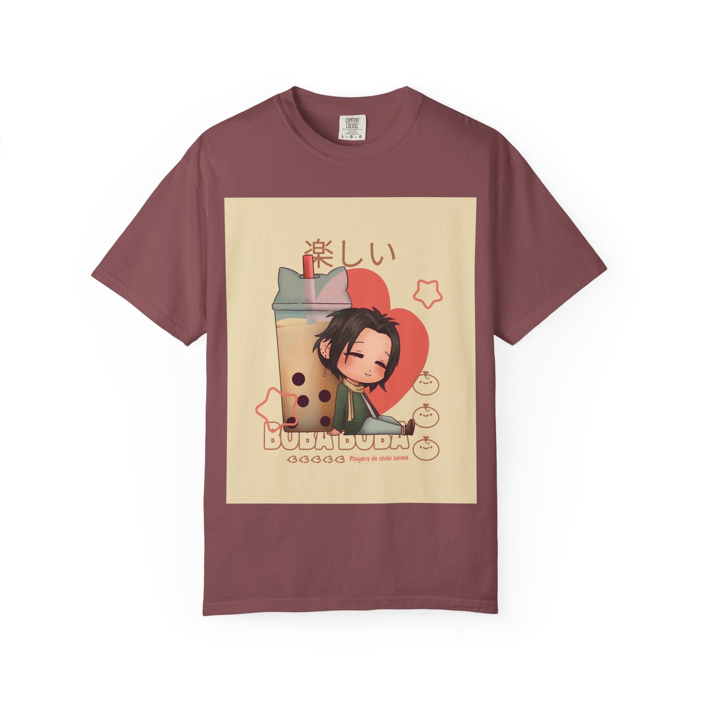 Boba Lover Anime Tee — Kawaii Bubble Tea Shirt with Japanese Text