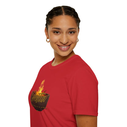 Aloha Luau T-Shirt — Hawaiian Bowl & Flame Summer Tee