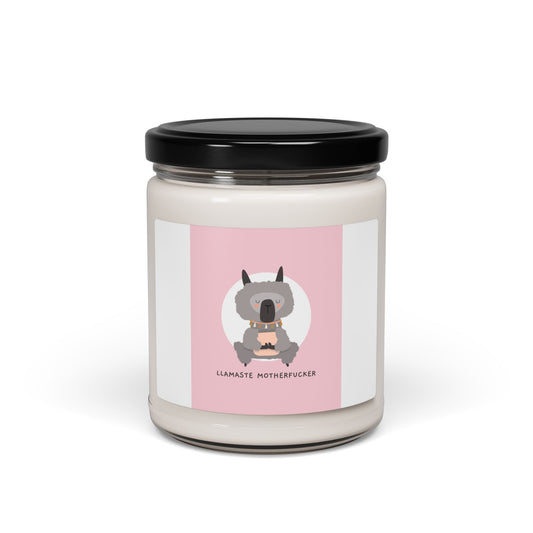 Llamaste Motherfucker Soy Candle — 9oz Scented Jar, Funny Relaxation Gift