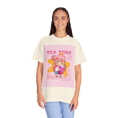 BobbaTea Time Cute Kawaii Anime Girl T-Shirt