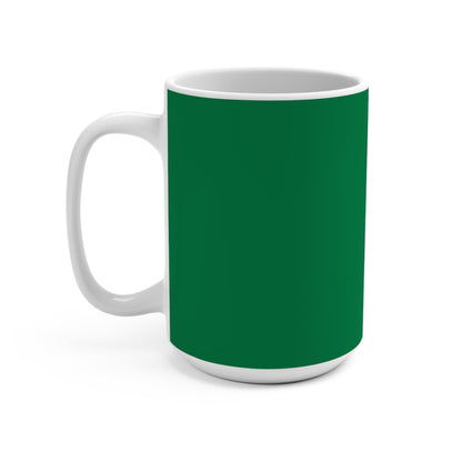 Game Day Football Mug – 15oz Green Tailgate Coffee Cup