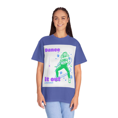 Dance It Out T-Shirt — Retro Neon Dance Graphic Tee