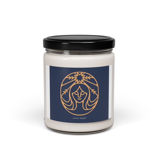Mystic Snow Angel Scented Soy Candle — 9oz Aromatherapy Jar ("Moon Magic")
