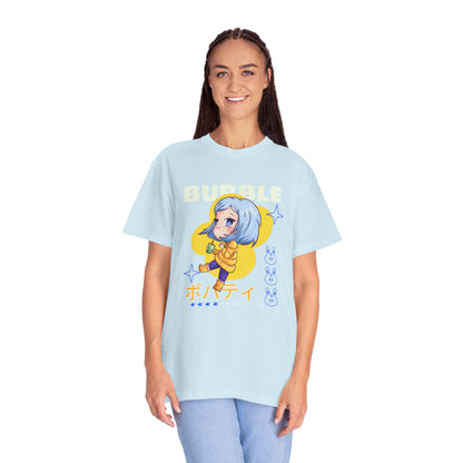 Boba Tea Anime Girl T‑Shirt — Cute Kawaii Graphic Tee with Japanese Text