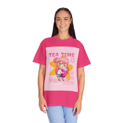 BobbaTea Time Cute Kawaii Anime Girl T-Shirt