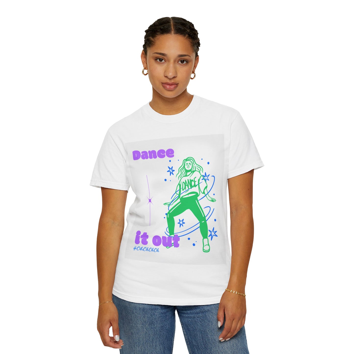Dance It Out T-Shirt — Retro Neon Dance Graphic Tee