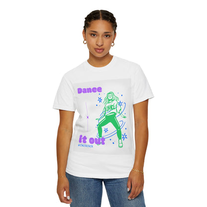 Dance It Out T-Shirt — Retro Neon Dance Graphic Tee