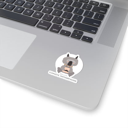 Llamaste Motherfucker Kiss-Cut Sticker — Funny Yoga Llama Vinyl Decal