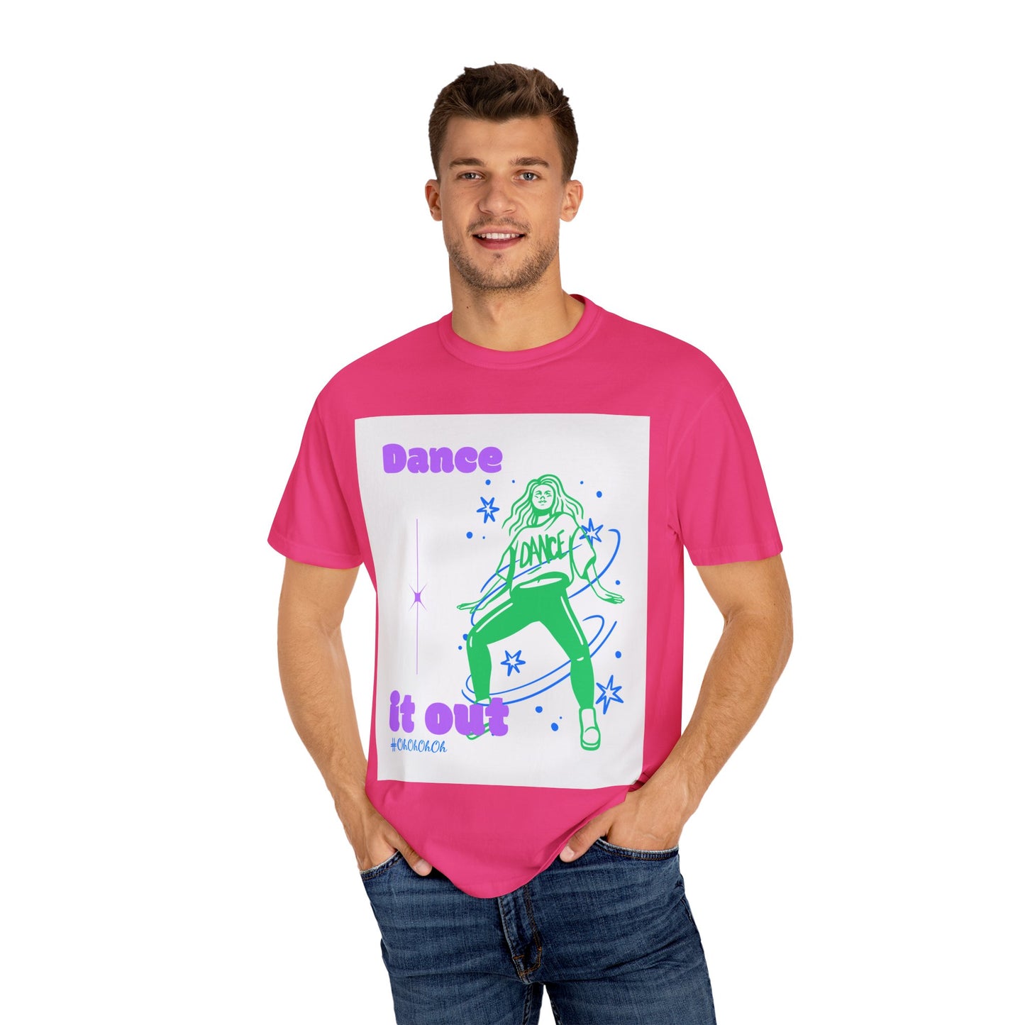 Dance It Out T-Shirt — Retro Neon Dance Graphic Tee