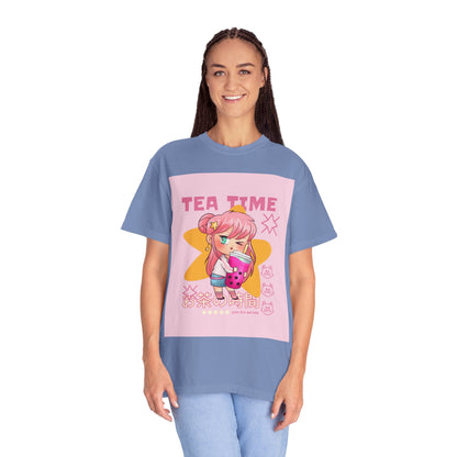 BobbaTea Time Cute Kawaii Anime Girl T-Shirt