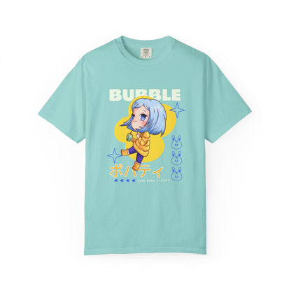 Boba Tea Anime Girl T‑Shirt — Cute Kawaii Graphic Tee with Japanese Text