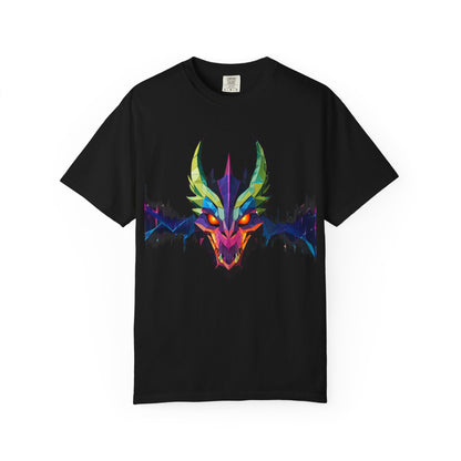 Colorful Dragon Artwork T-Shirt, Unique Graphic Tee, Unisex Casual Wear, Perfect Gift for Gamers, Birthday Gift, Art Enthusiasts