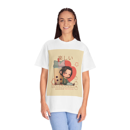Boba Lover Anime Tee — Kawaii Bubble Tea Shirt with Japanese Text
