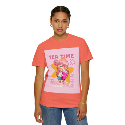 BobbaTea Time Cute Kawaii Anime Girl T-Shirt