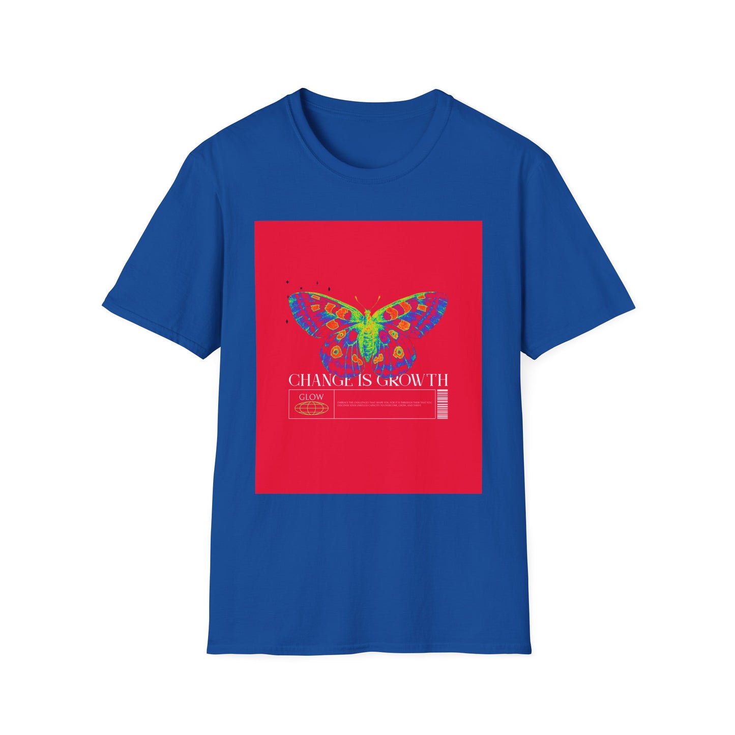 Butterfly Growth T-Shirt — Colorful 'Change Is Growth' Inspirational Tee