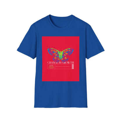 Butterfly Growth T-Shirt — Colorful 'Change Is Growth' Inspirational Tee