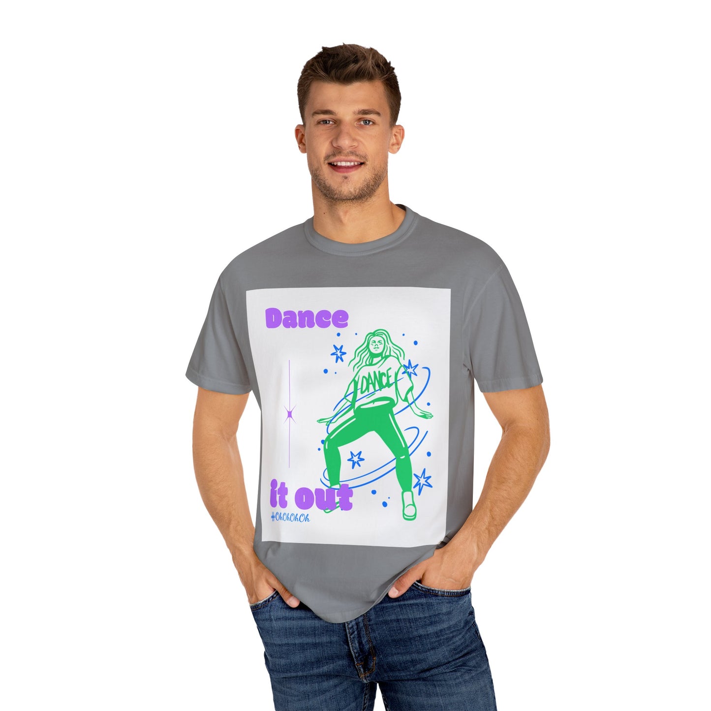 Dance It Out T-Shirt — Retro Neon Dance Graphic Tee