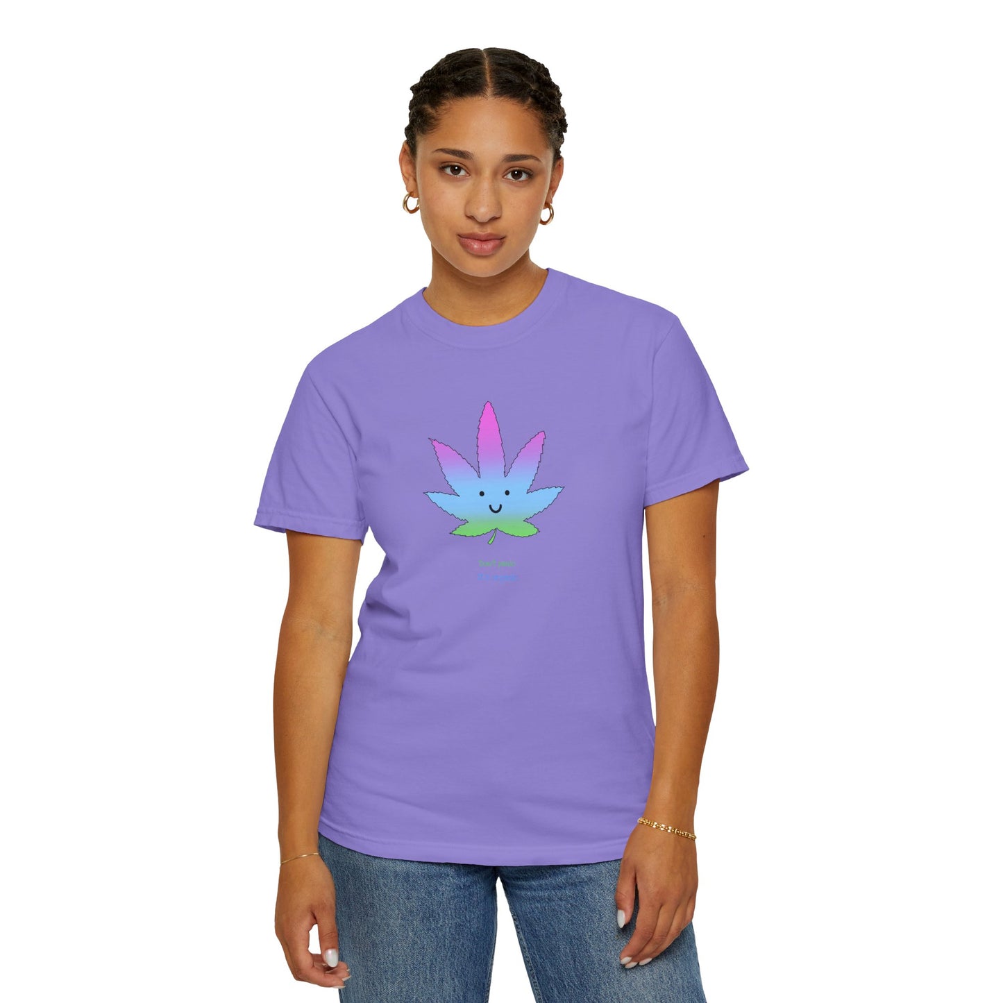 Happy Pastel Weed Leaf T-Shirt