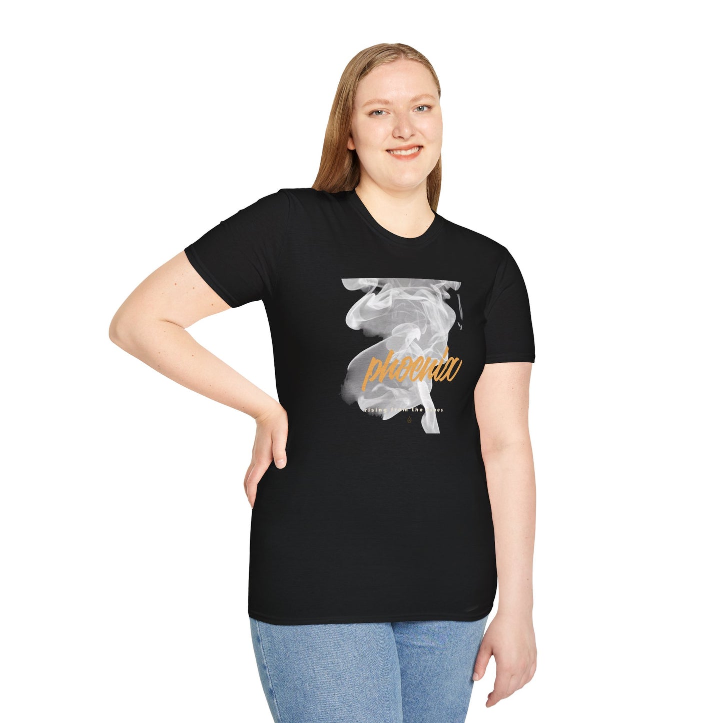Phoenix Script Marble Graphic T-Shirt