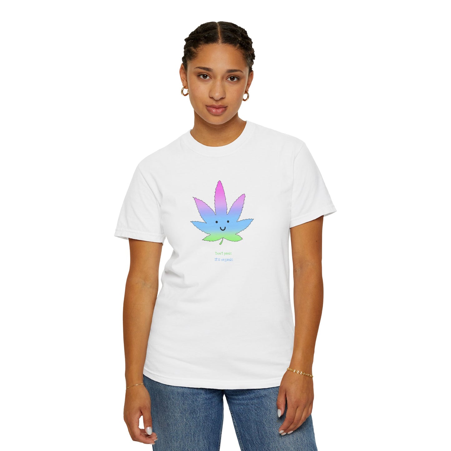 Happy Pastel Weed Leaf T-Shirt