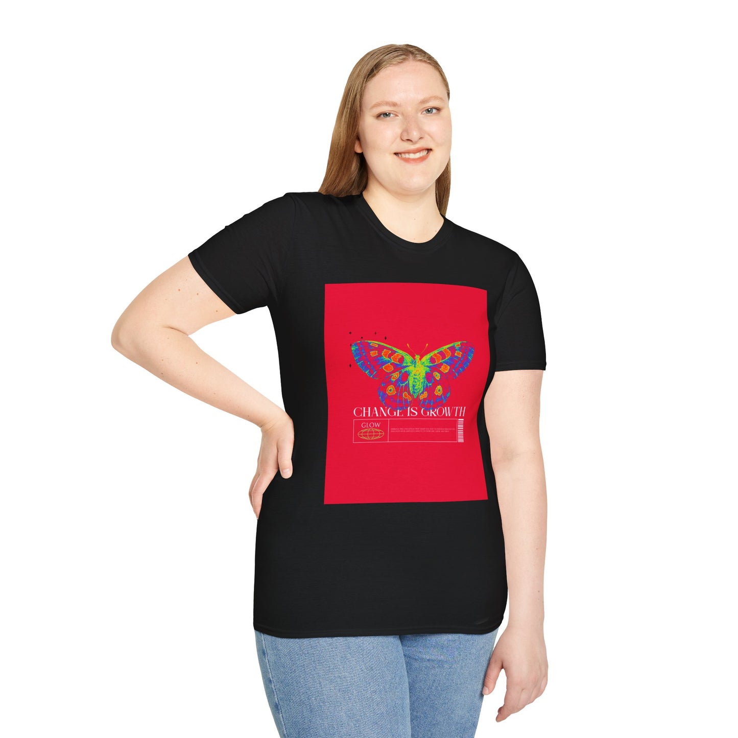 Butterfly Growth T-Shirt — Colorful 'Change Is Growth' Inspirational Tee
