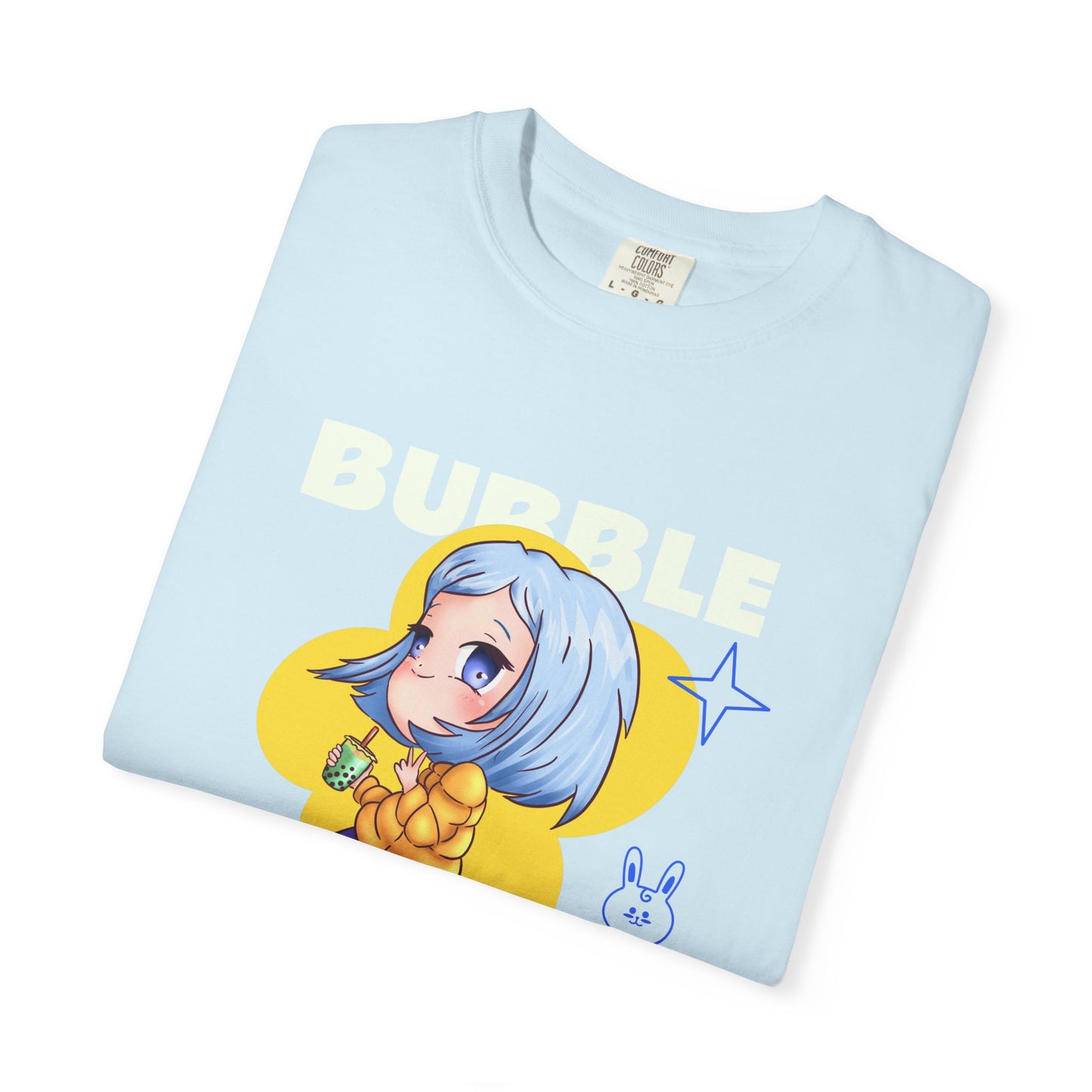 Boba Tea Anime Girl T‑Shirt — Cute Kawaii Graphic Tee with Japanese Text