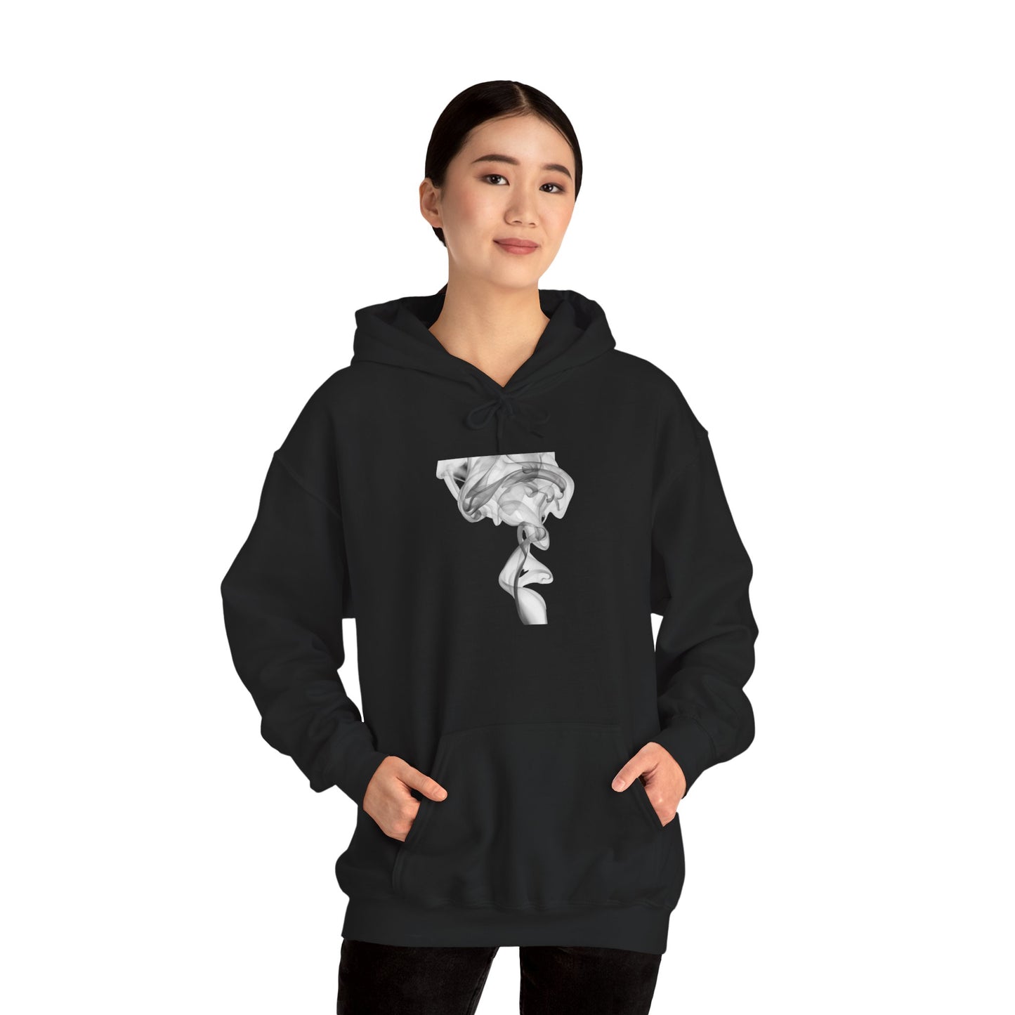 Smoke Art Hoodie — Minimal Abstract Smoke Art Pullover