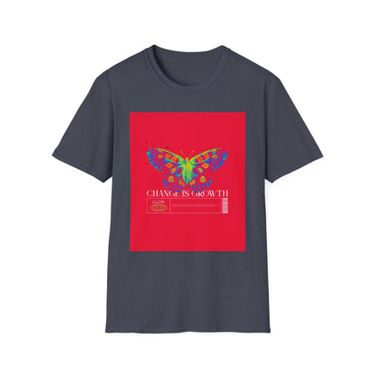 Butterfly Growth T-Shirt — Colorful 'Change Is Growth' Inspirational Tee