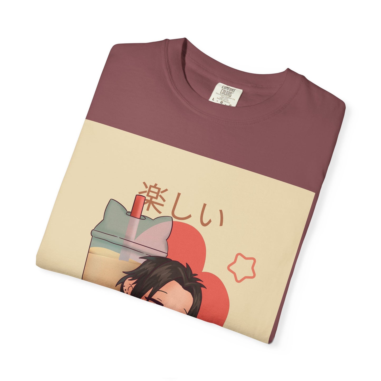 Boba Lover Anime Tee — Kawaii Bubble Tea Shirt with Japanese Text