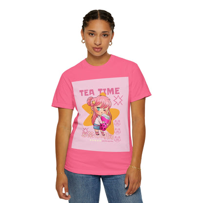BobbaTea Time Cute Kawaii Anime Girl T-Shirt