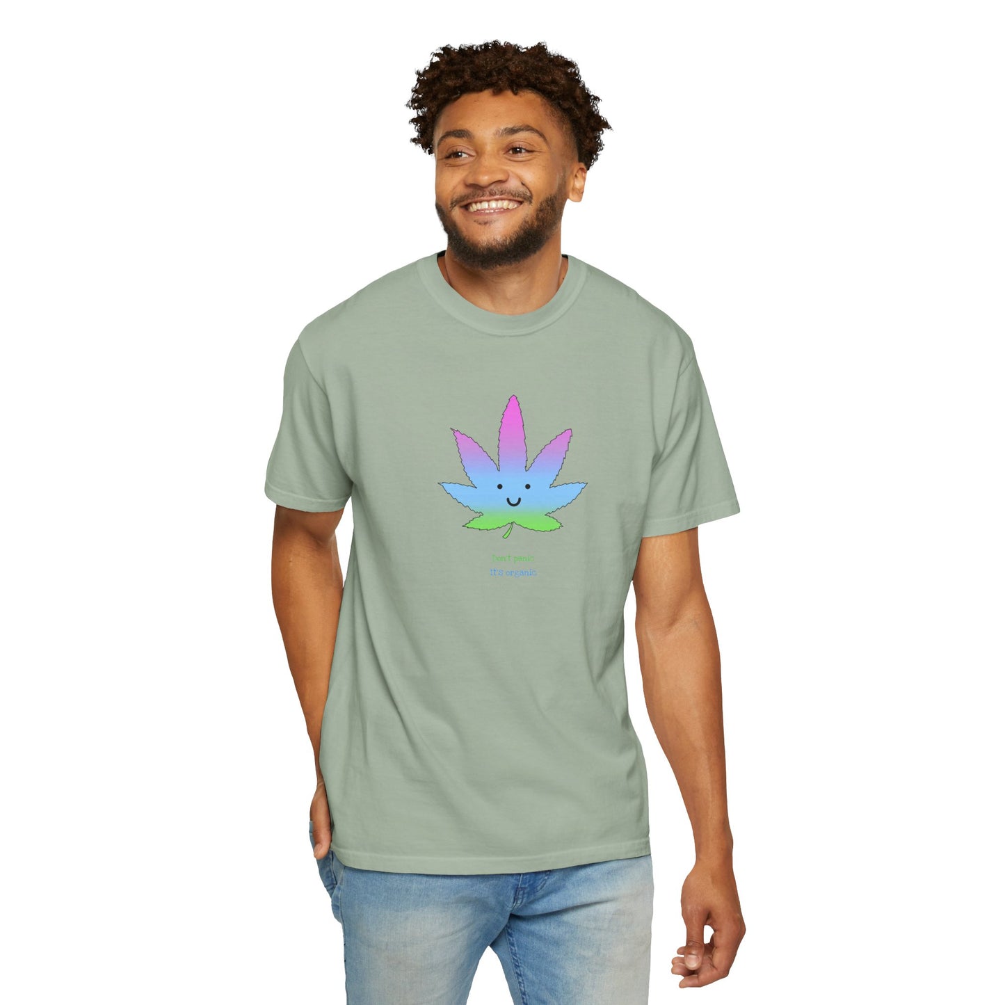 Happy Pastel Weed Leaf T-Shirt