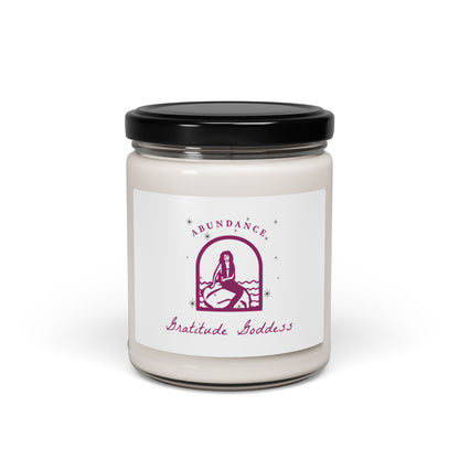 Soy Candle — "Gratitude Goddess" Abundance Scented Candle, 9oz