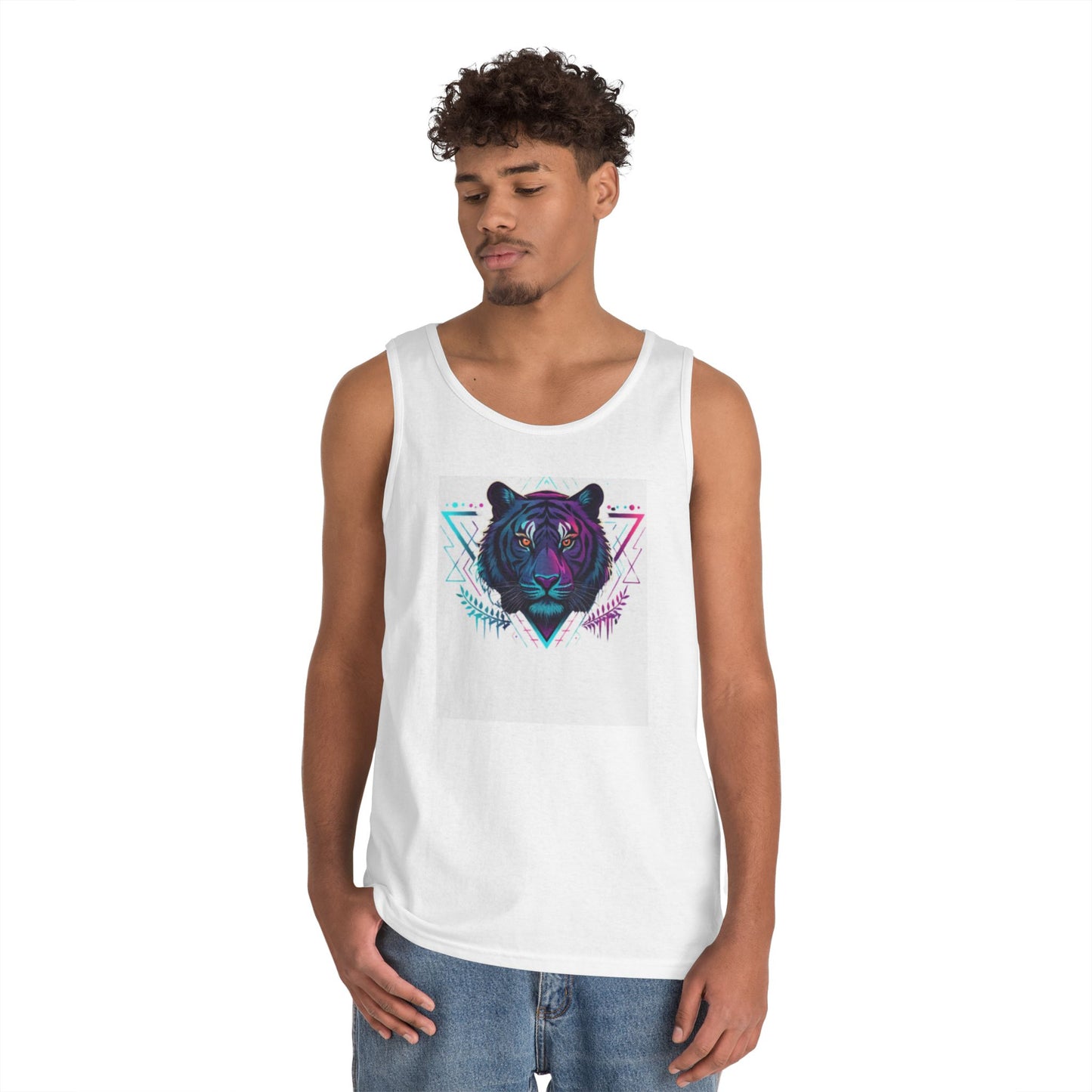 Stylish Graphic Tank Top for Summer, Unisex Cotton Tee, Trendy Art Apparel, Beachwear, Gift for Animal Lovers, Festival Outfit