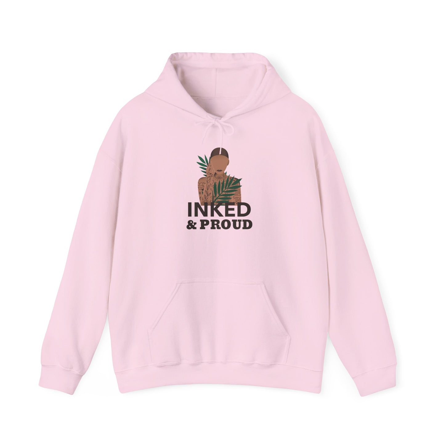 Inked & Proud Hoodie — Tattoo Pride Graphic Hooded Sweatshirt