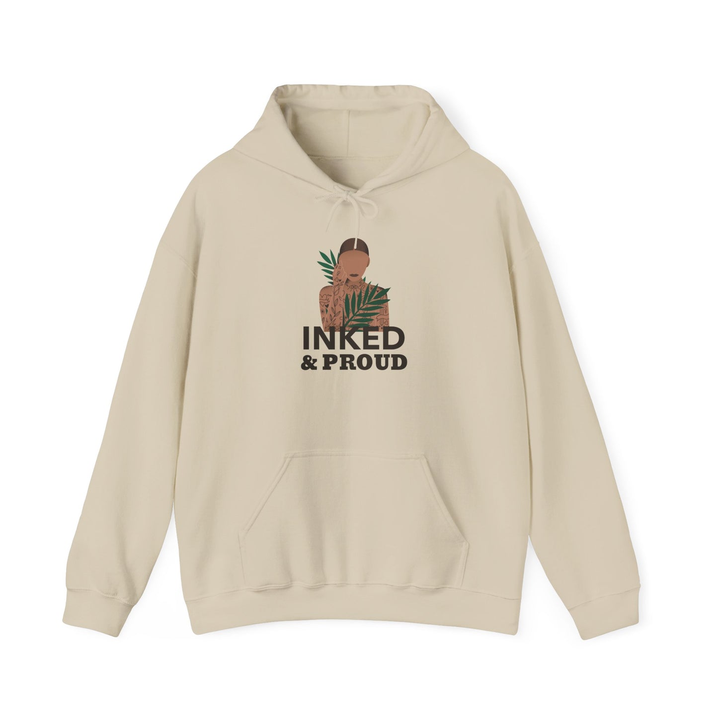 Inked & Proud Hoodie — Tattoo Pride Graphic Hooded Sweatshirt