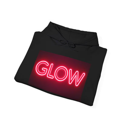 Neon Glow Hoodie — Pink Neon Sign Graphic Sweatshirt